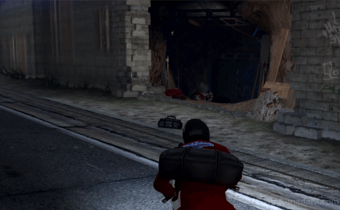 GTA5ストーリーミッション『強盗：宝石店（派手）』バイク事故
