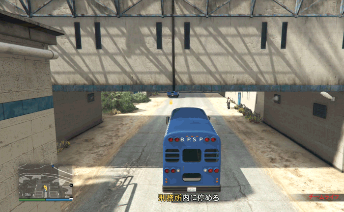 GTA5脱獄大作戦『フィナーレ』刑務所内に停車する